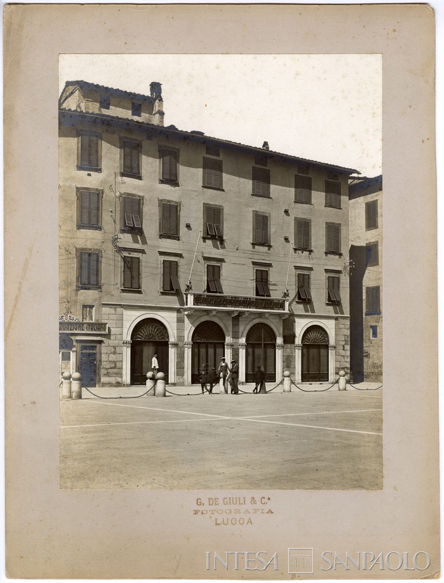 BCI, Lucca: succursale di Piazza San Michele 1, 1904-1930 circa (foto De Giuli G. & C.)