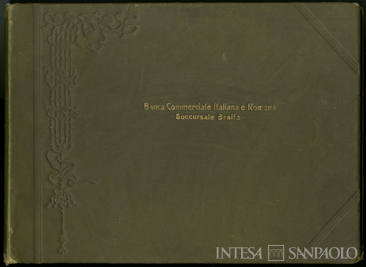 Banca Commerciale Italiana e Romena, Braila: copertina dell'album, 1921 ca.