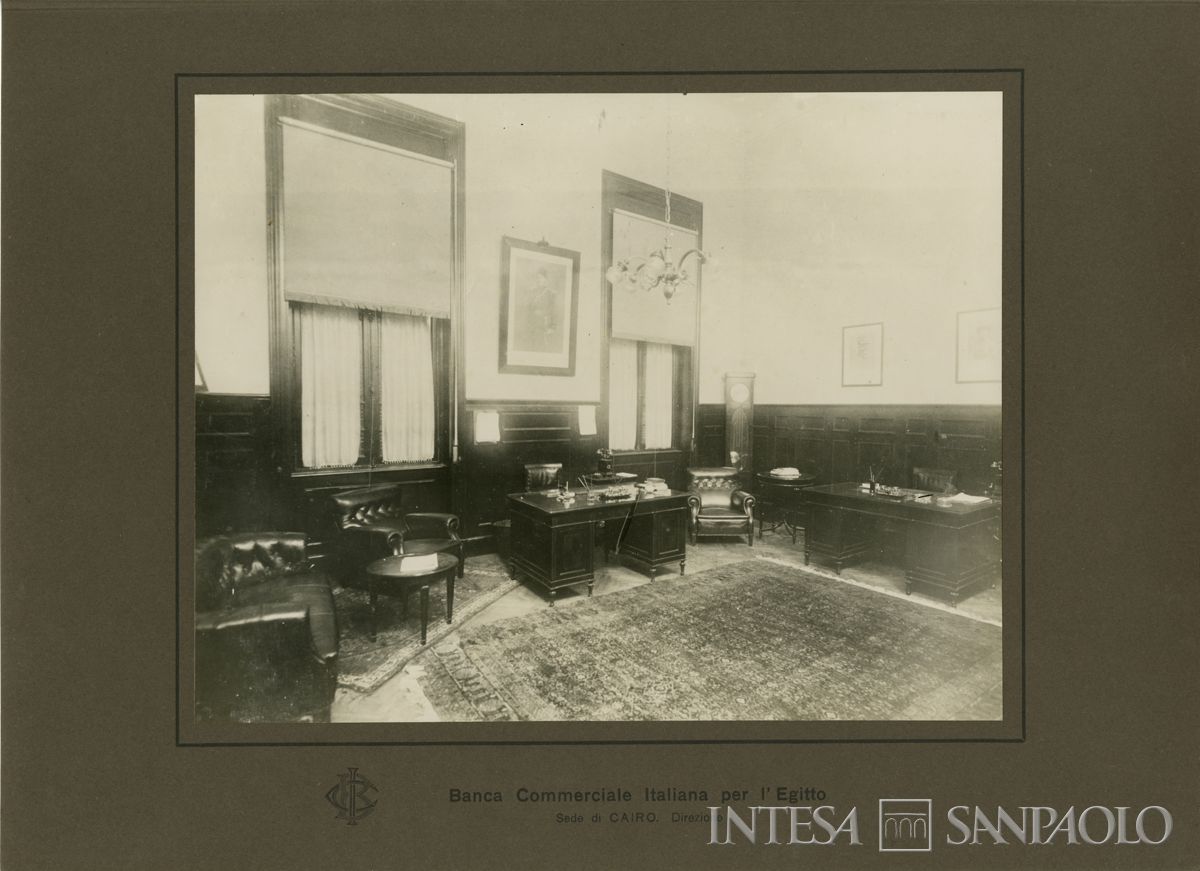 Banca Commerciale Italiana per l'Egitto, Il Cairo: sede di Sharia el Manakh 23-25, 1924-1928 (fotografo sconosciuto)