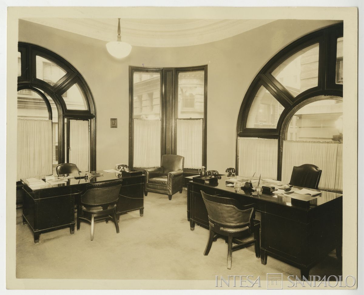 Banca Commerciale Italiana Trust Co., New York: sede di William Street 62-64, 1935 (foto American Studio)