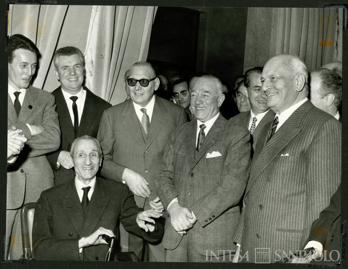 Partecipanti al cinquantesimo di Carlo Alessandro Canesi, 7 dicembre 1963 (Publifoto)