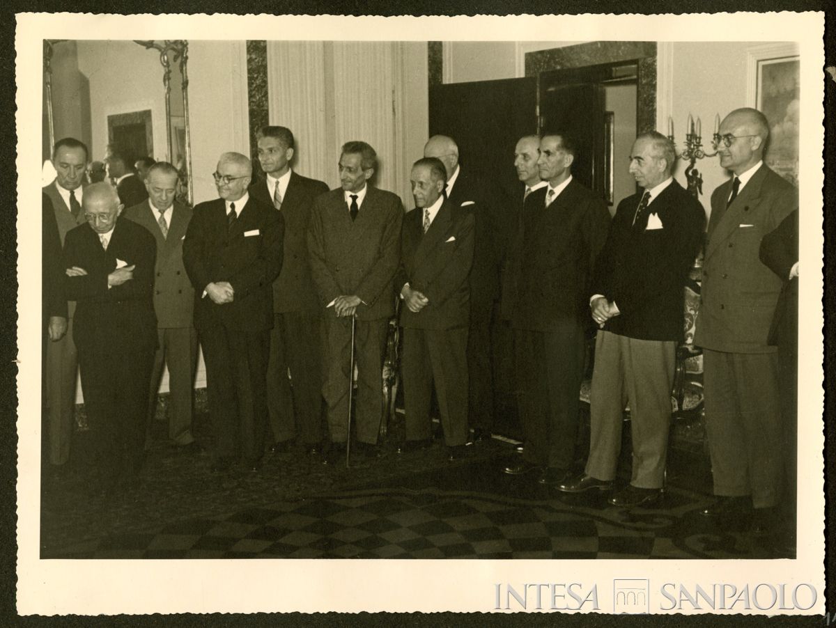 Alte cariche del Banco Ambrosiano, 7 ottobre 1955 (Foto N. Ferrario)