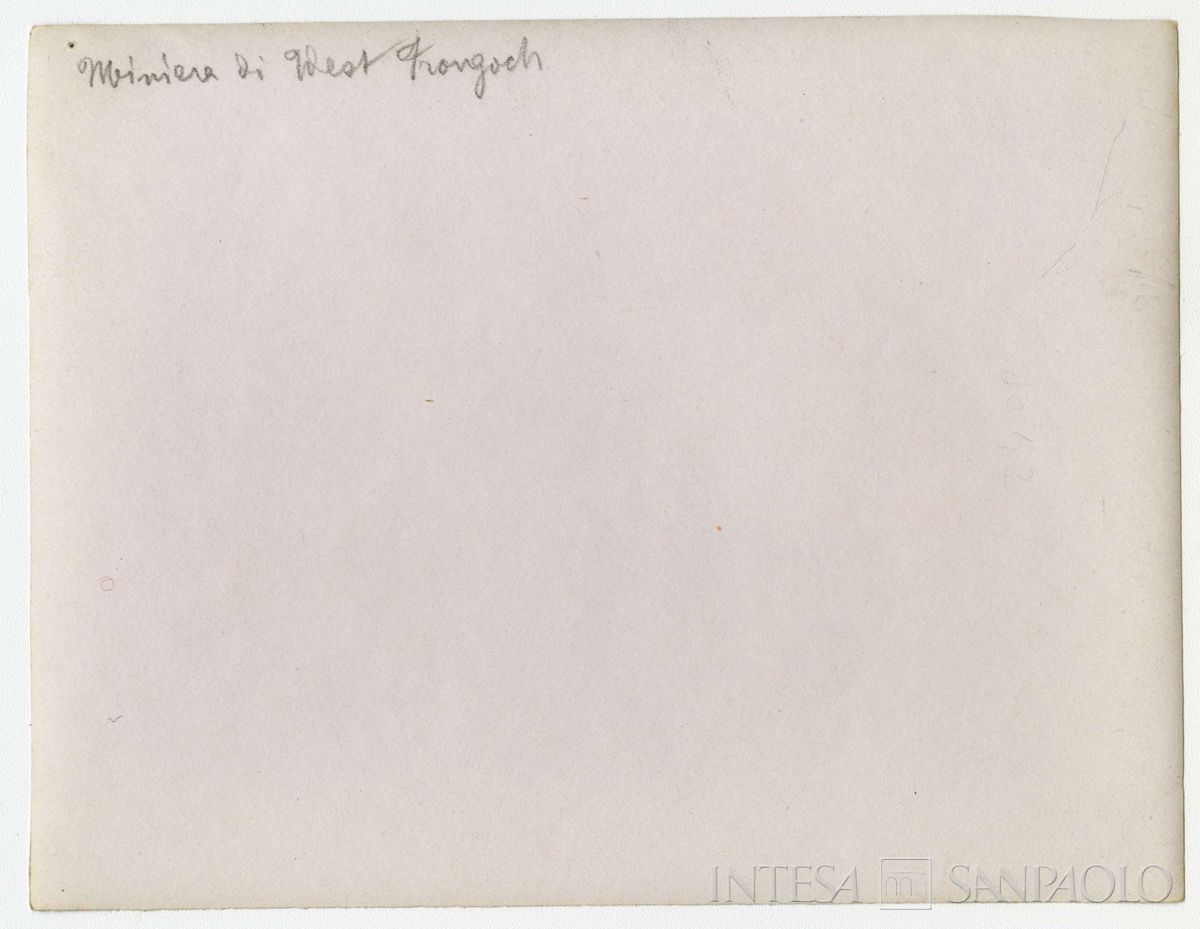 Miniera di Frongoch: strada che collega Red Rock alla miniera, attraversata da strutture a ponte, 1898-1901 (Bernardino Nogara), verso