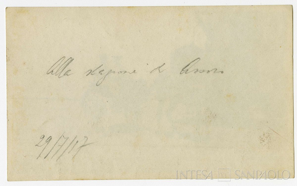 Bernardino Nogara in Sicilia presso le miniere dei Florio, 25 luglio 1917 - 29 luglio 1917 (fotografo sconosciuto), verso