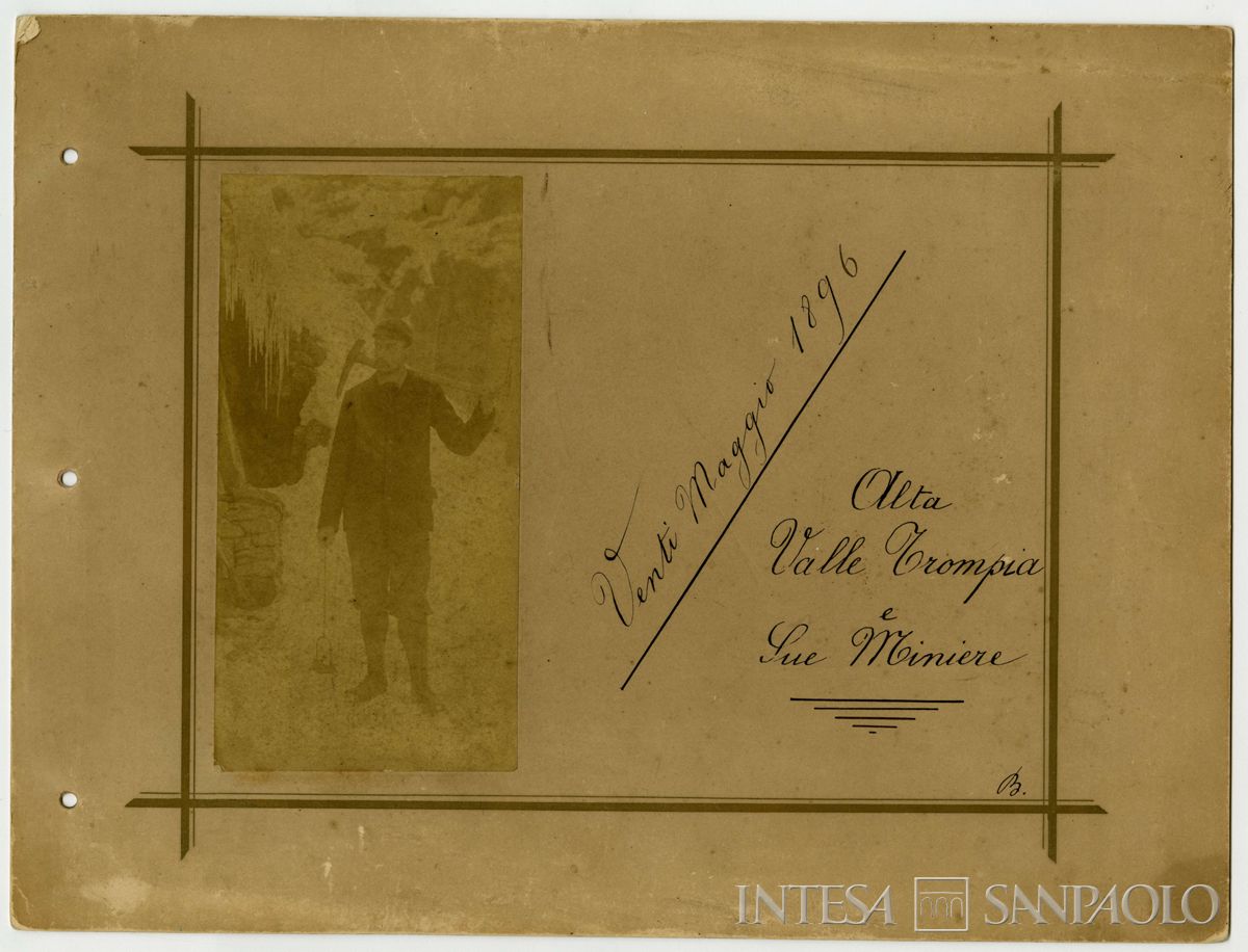 Miniere dell'alta Valle Trompia, ritratto di Bernardino Nogara, 20 maggio 1896 (fotografo sconosciuto)