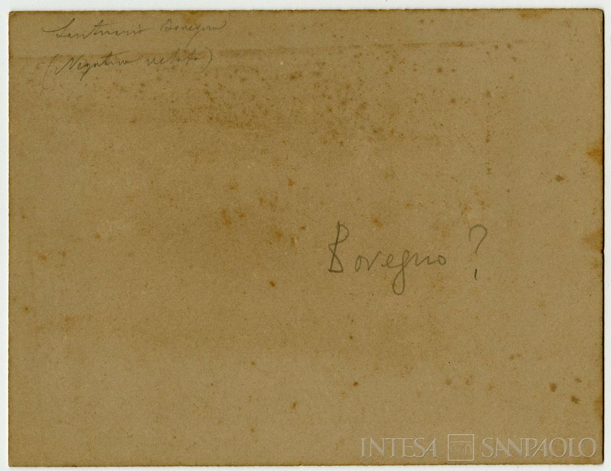 Santuario di Bovegno, 1896-1900 (fotografo sconosciuto), verso