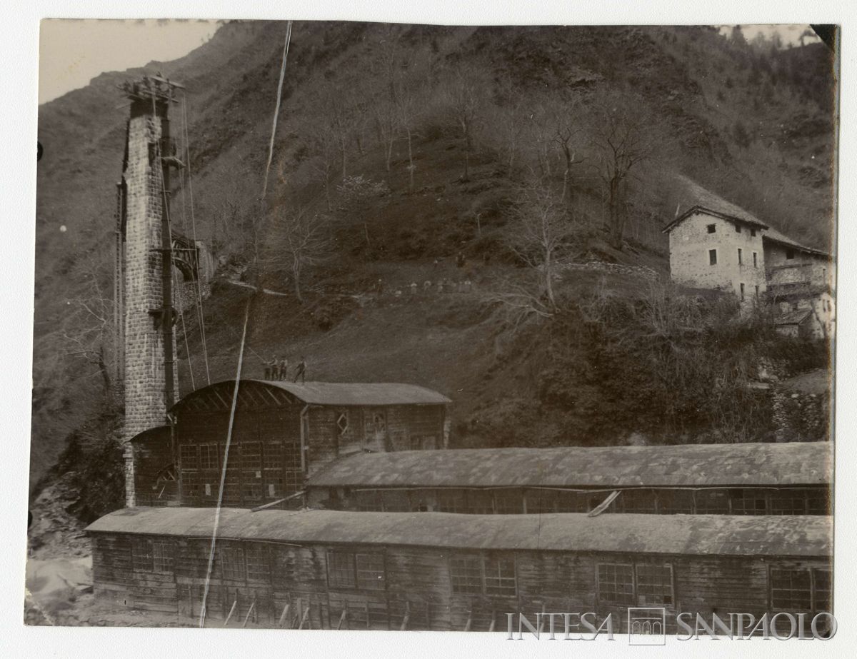 Particolare dell'impianto della miniera di Bovegno, 6 maggio 1900 (fotografo sconosciuto)
