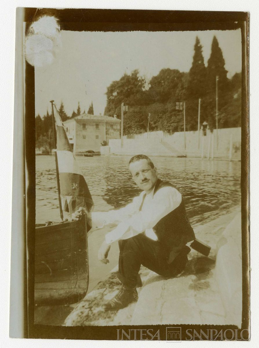 Nogara Carlo ritratto all'aperto, anni 1910 (fotografo sconosciuto)