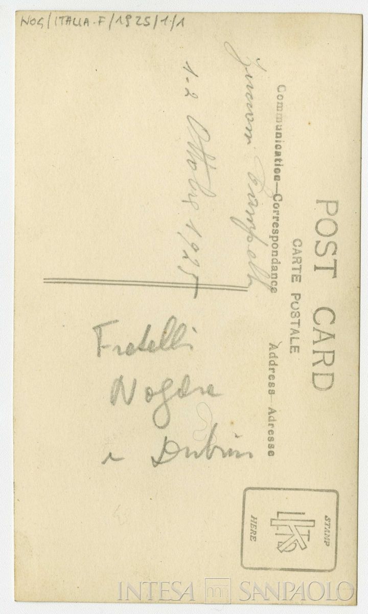 Fratelli Nogara con i Dubini sulla parete del Zucconi Campelli, 01 - 02 ottobre 1925 (fotografo sconosciuto), verso