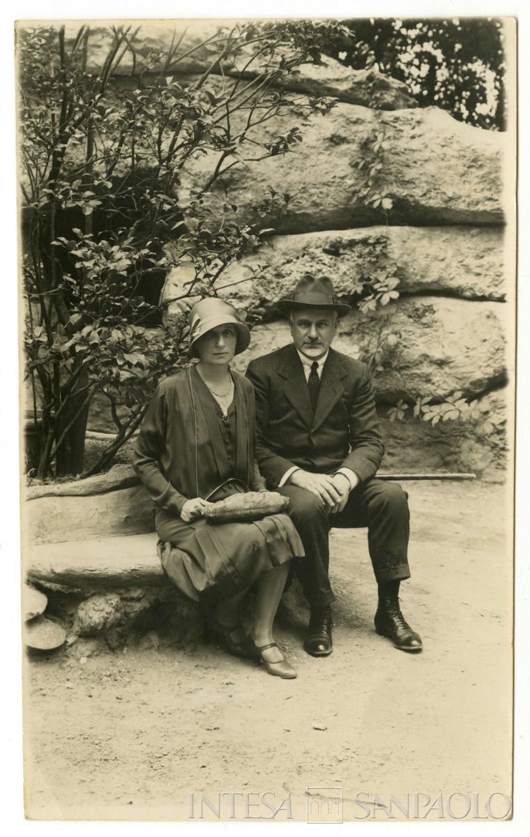 Nogara Bernardino e Ester a Montecatini Terme, 21 luglio 1929 (fotografo sconosciuto)