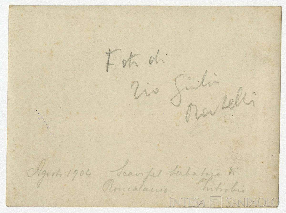 Scorcio della Valsassina, miniere di Introbio, agosto 1904 - 1920 (Giulio Martelli), verso