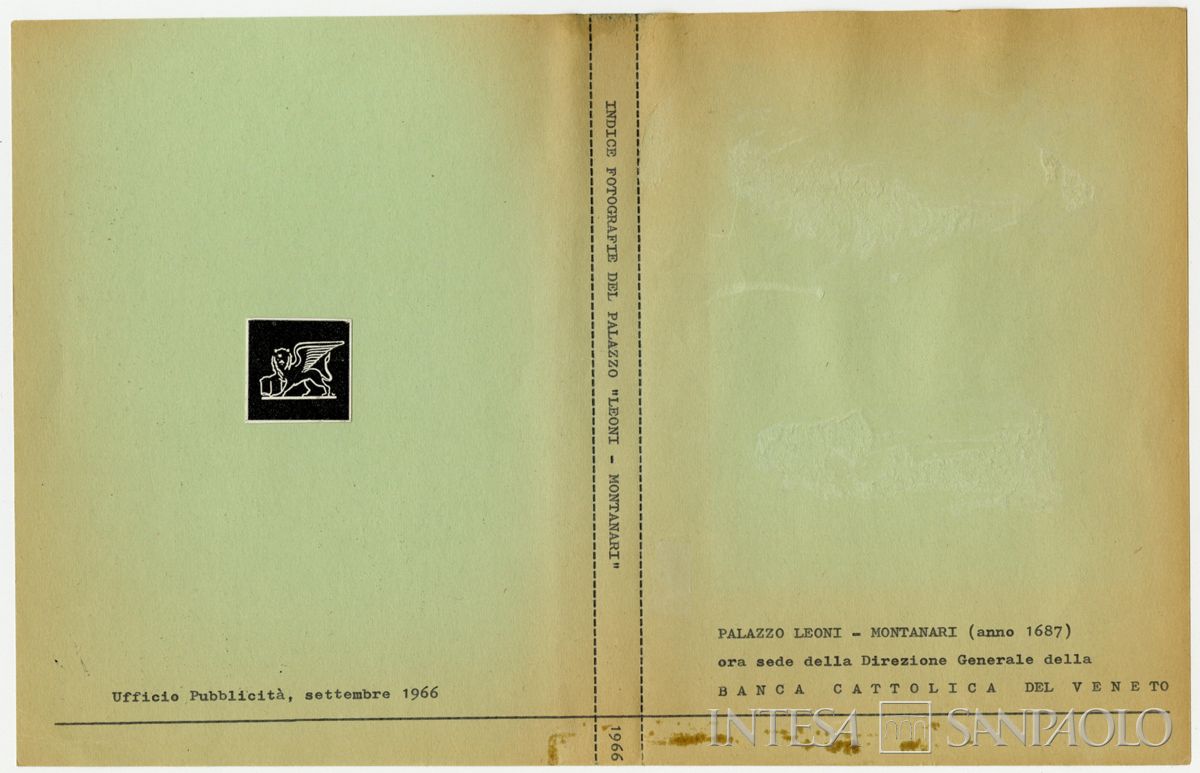 Palazzo Leoni Montanari, copertina dell'album, 1966