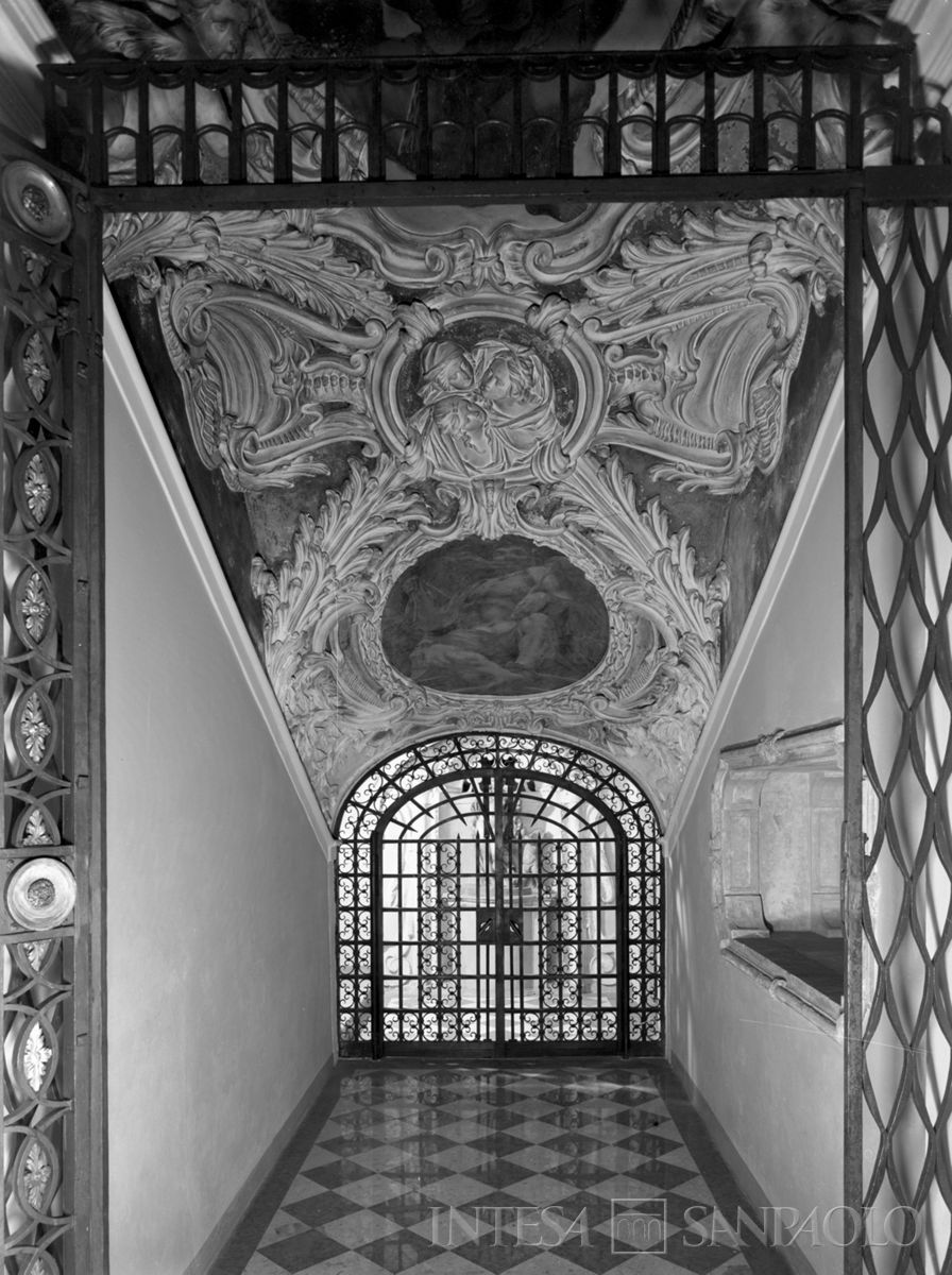 Palazzo Leoni Montanari, volta del sottoscala, 1966 (Foto Tapparo & Trentin)