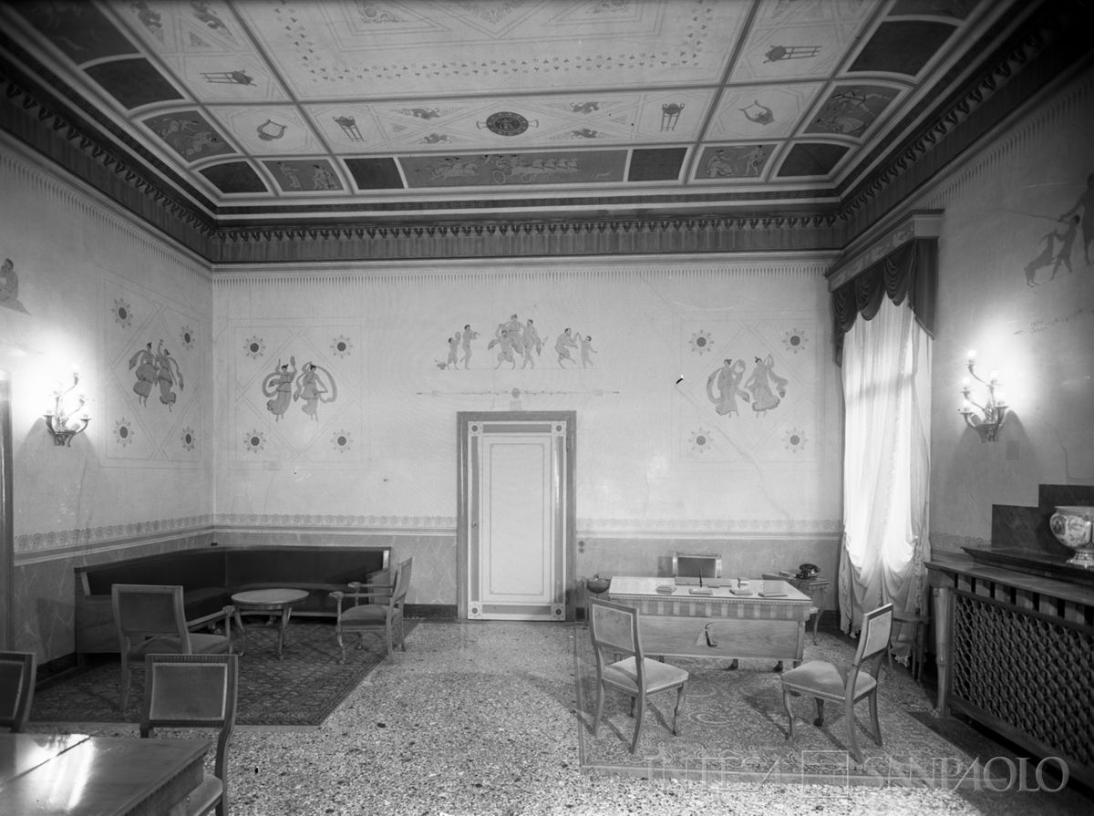 Palazzo Leoni Montanari, Sala Pompeiana, 1966 (Foto Tapparo & Trentin)