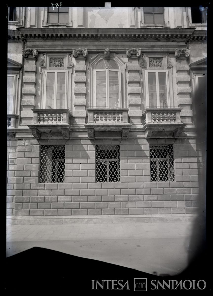 Palazzo Leoni Montanari, esterno, 1958 (Foto Tapparo & Trentin)