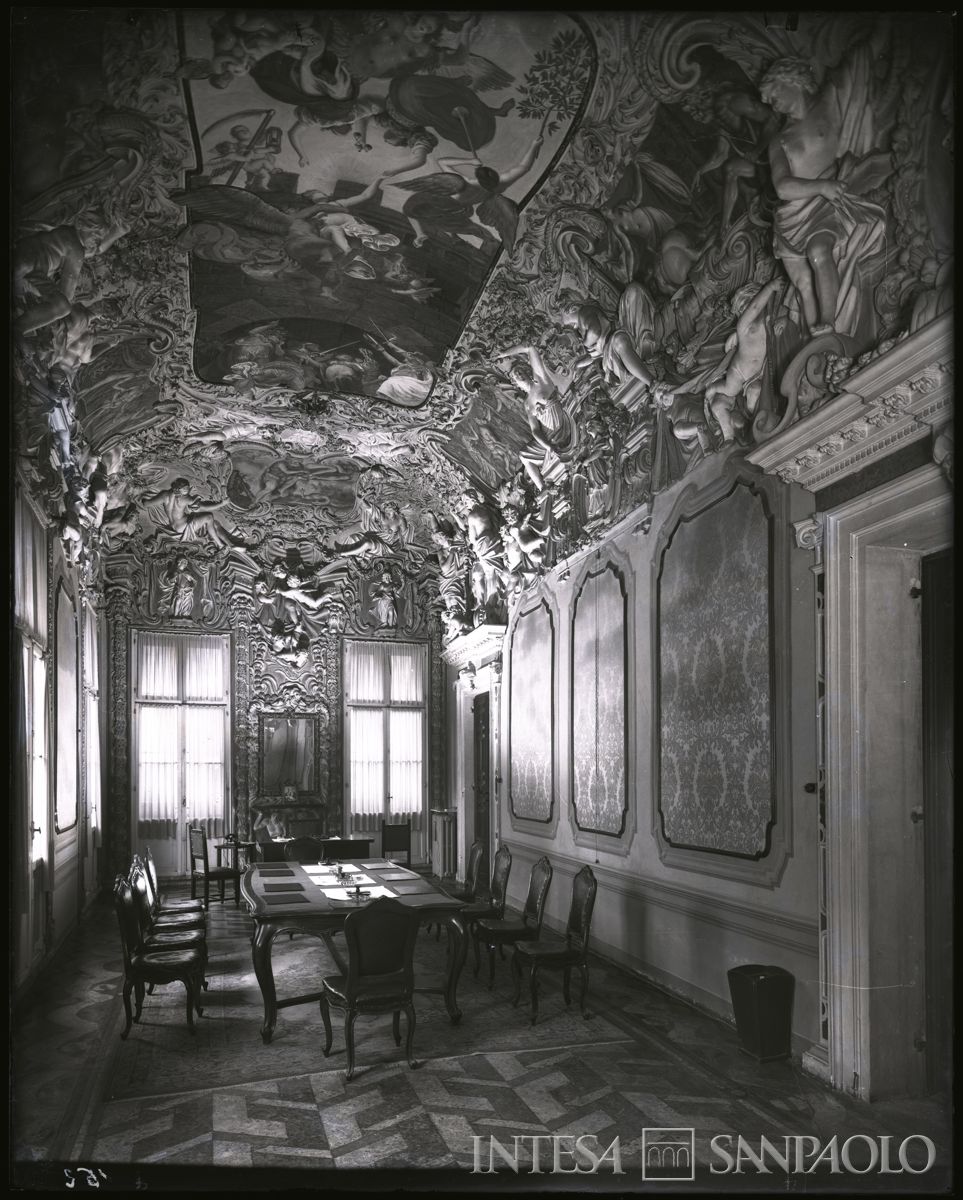 Palazzo Leoni Montanari, Galleria della Verità, 1958 (Foto Tapparo & Trentin)