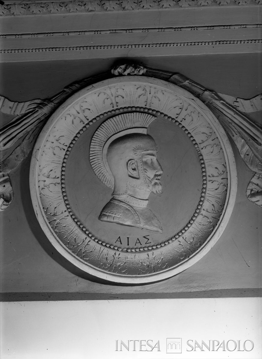 Palazzo Leoni Montanari, stucchi del Salone d'Apollo, ante 1976 (Foto Tapparo & Trentin)