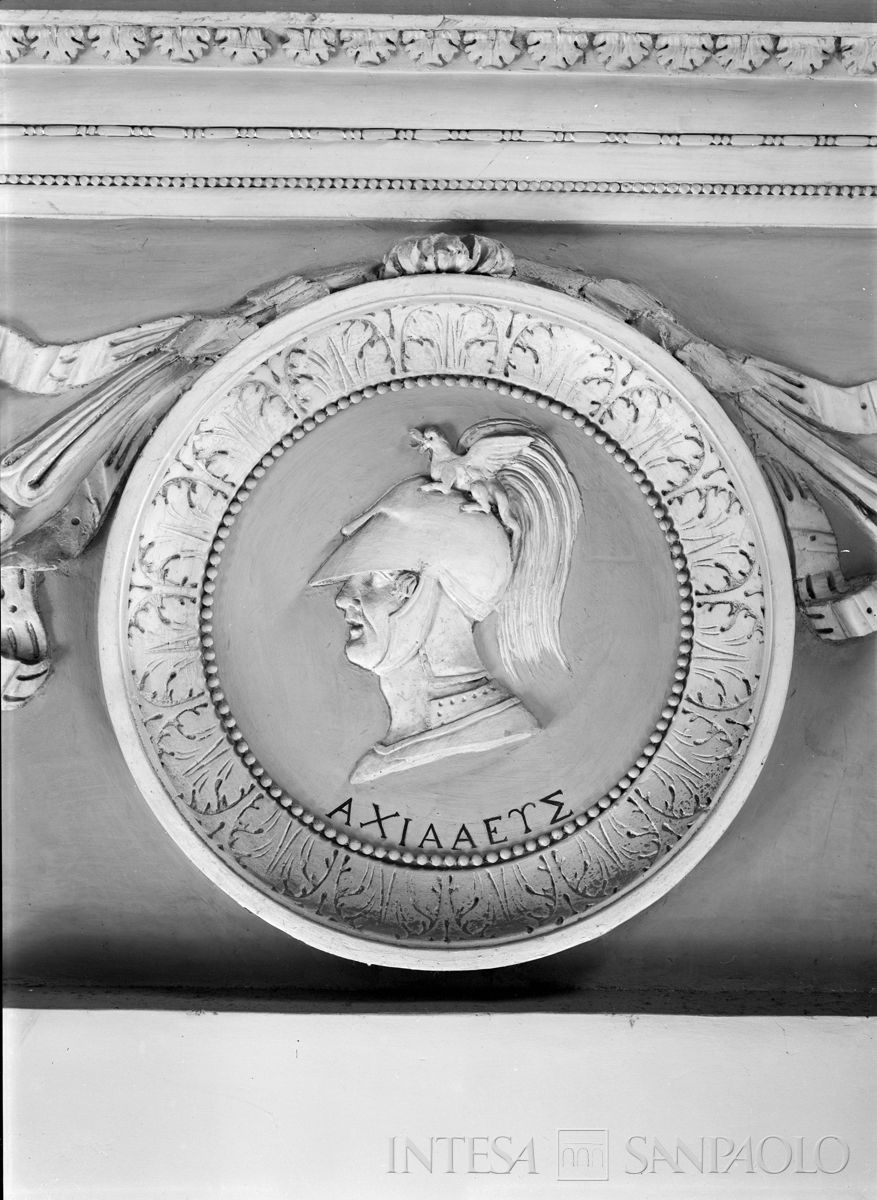 Palazzo Leoni Montanari, stucchi del Salone d'Apollo, ante 1976 (Foto Tapparo & Trentin)