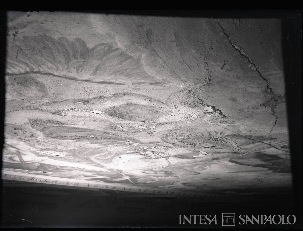 Palazzo Leoni Montanari, Salone d'Apollo, particolare dell'affresco "Il trionfo d'Apollo circondato dalle muse ed al cospetto di Saturno" di Giuseppe Alberti, 1953 (Foto Tapparo & Trentin)