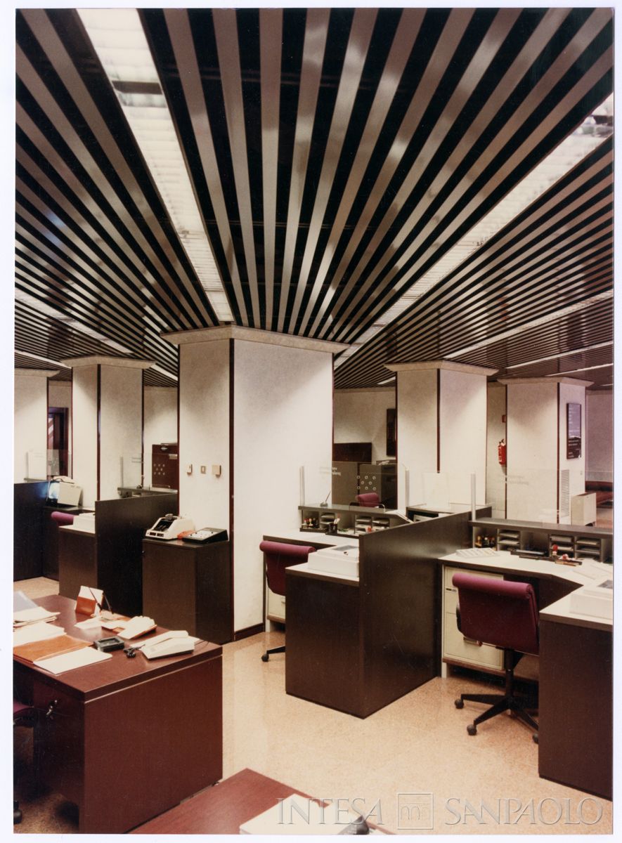 Cariplo, back office della Sede di Verona, Casa Bernini, 10 marzo 1988 (Mario La Porta)
