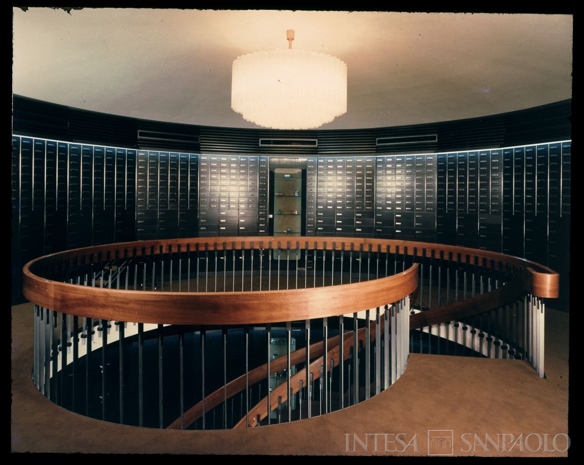 Cariplo, cassette di sicurezza della Sede di Brescia, [maggio 1967] (Vincenzo Aragozzini)