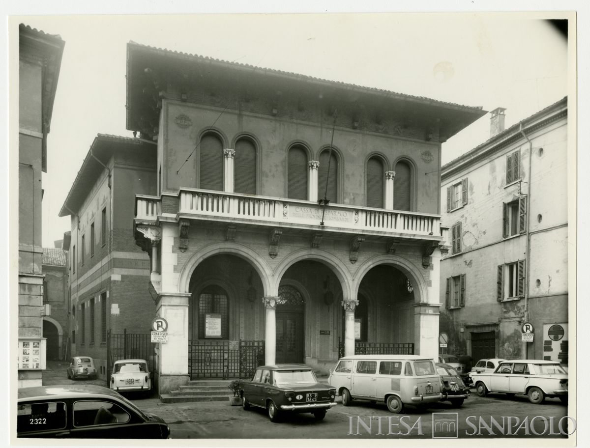 Cariplo, esterno della Sede di Brescia, [1967] (Vincenzo Aragozzini)