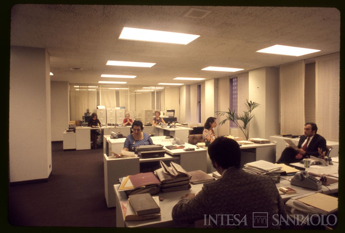 Banca Commerciale Italiana, New York: filiale di [One William Street], 1980-1984 (fotografo sconosciuto)