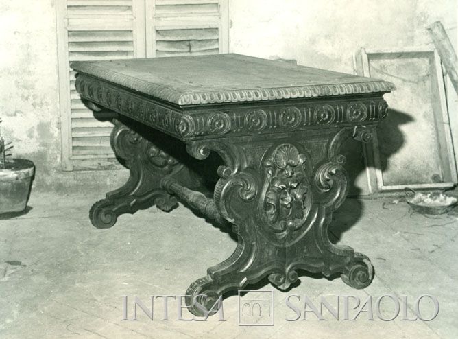 Sede regionale IMI a Venezia, Palazzo Contarini Corfù. Proposte di arredamento antico, 1965 (fotografo sconosciuto)