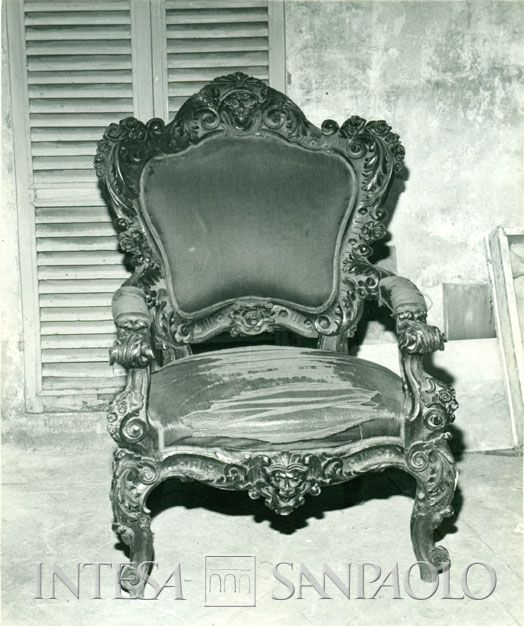 Sede regionale IMI a Venezia, Palazzo Contarini Corfù. Proposte di arredamento antico, 1965 (fotografo sconosciuto)