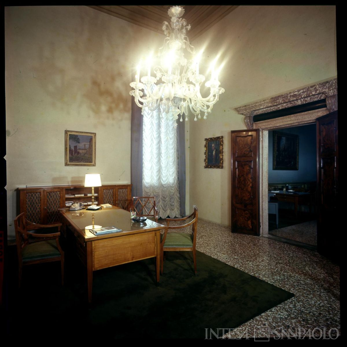 Sede regionale IMI a Venezia, Palazzo Contarini Corfù, 1965 circa (Giacomelli)