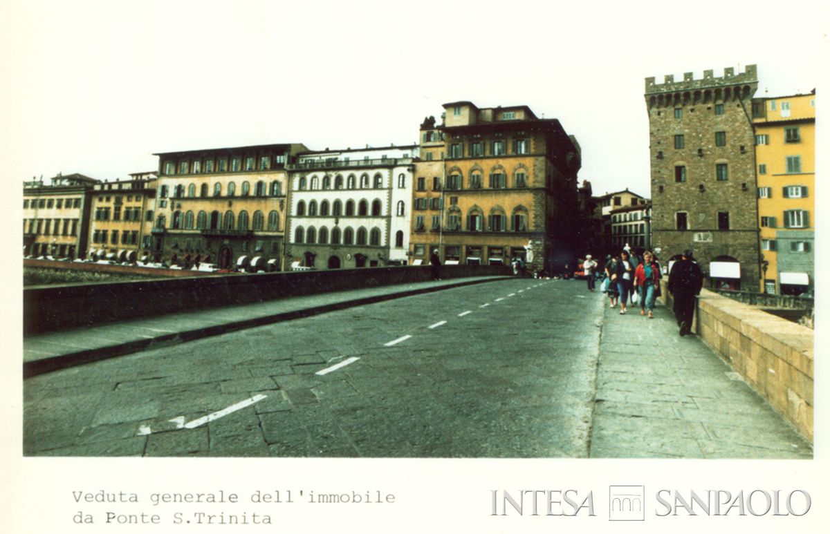 Sede regionale IMI a Firenze in via Tornabuoni, vista generale dal Ponte S. Trinità, giugno 1986 (fotografo sconosciuto)