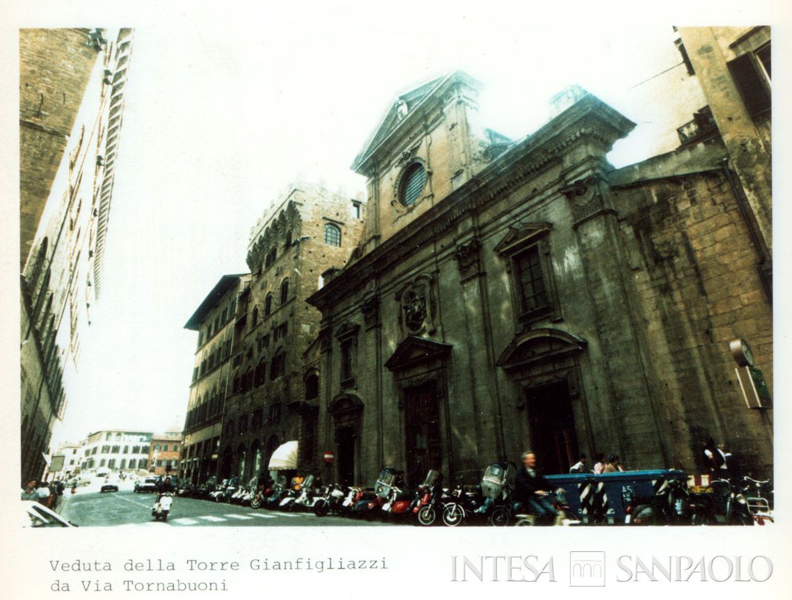 Sede regionale IMI a Firenze in via Tornabuoni, Torre Gianfigliazzi, giugno 1986 (fotografo sconosciuto)