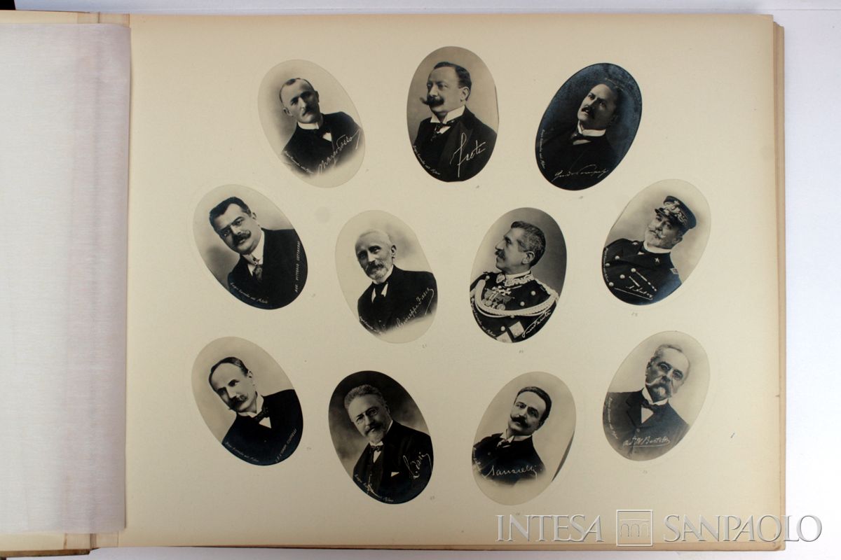 Album sul terremoto di Messina e Reggio Calabria. Ritratti dei sottosegretari del III Governo Giolitti (1906-1909), 1909 (Biagio Giarmoleo editore)