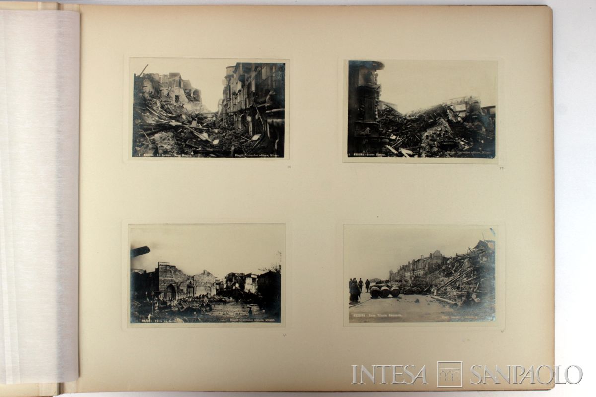 Album sul terremoto di Messina e Reggio Calabria. Scorci di Messina dopo il terremoto del 28 dicembre 1908 (Biagio Giarmoleo editore)