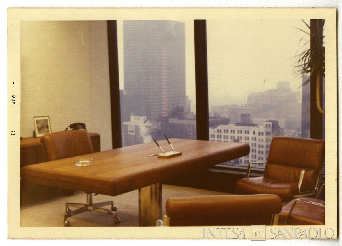 BCI, Chicago: ufficio di rappresentanza di First National Plaza 1, 1973 (fotografo sconosciuto)