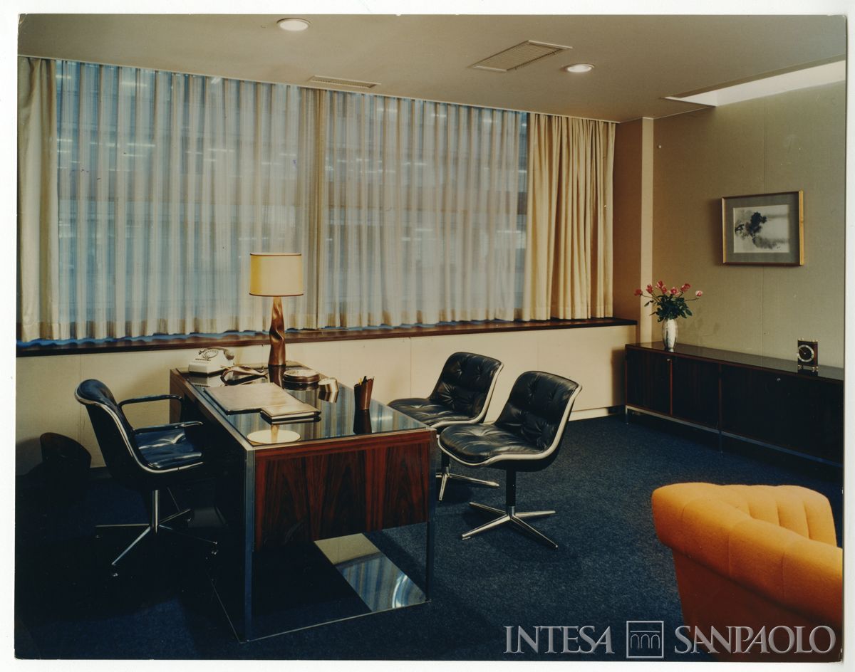 BCI, Tokyo: ufficio di rappresentanza di 2-3 Marunouchi 3-chome, Chiyoda-ku, 1970-1972 (foto di Kawasumi Architectural Photograph Office)