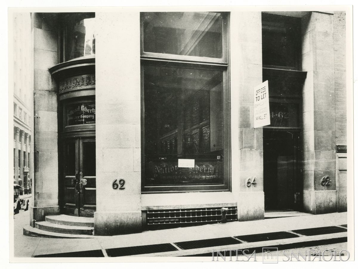 BCI, New York: filiale di William Street 62-64, 1920 (foto originale di Wurts Brothers Company)