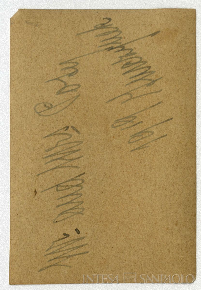 Toeplitz Rosa Maria Anna (Rosy) e un bambimo n.i., 1919 (fotografo sconosciuto), verso