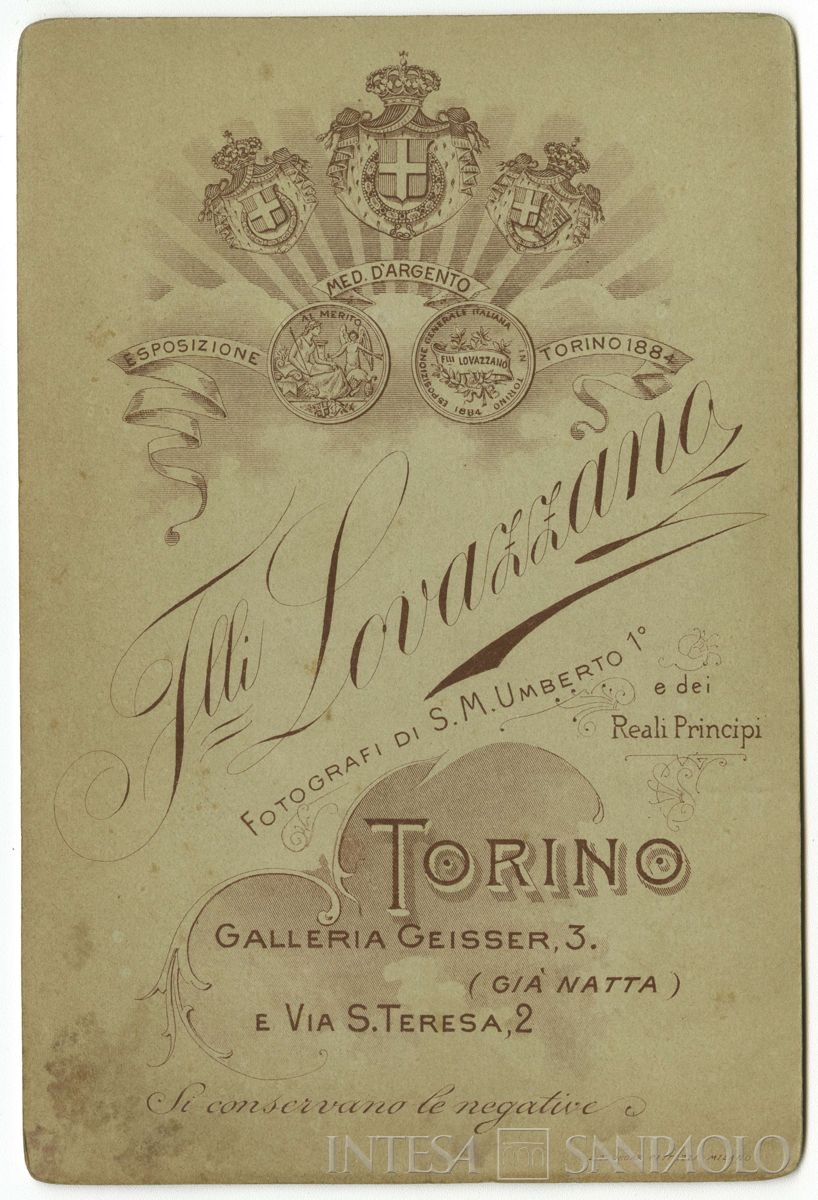 Toeplitz Lodovico ritratto in studio fotografico a mezzo busto, 1903 circa (Fratelli Lovazzano)