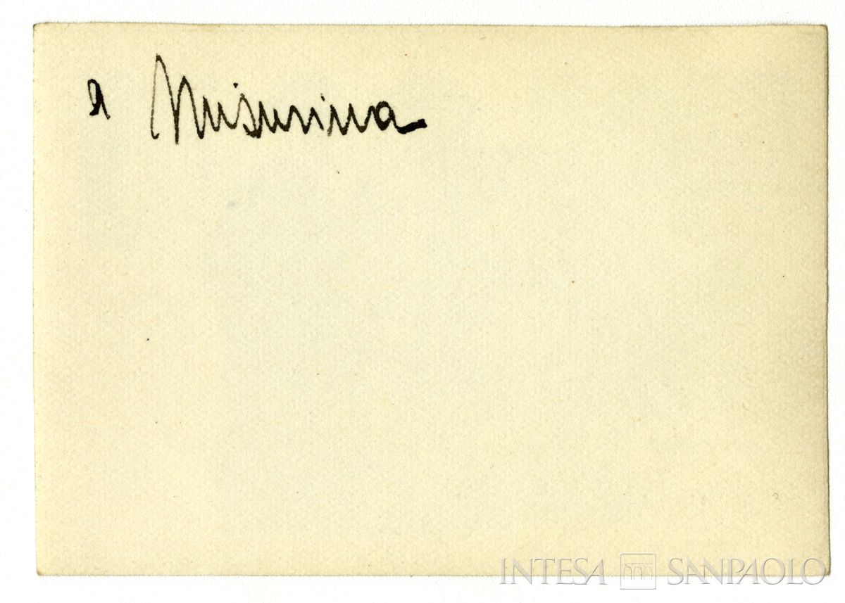 Gita della famiglia Toeplitz con Giuseppe Scavia a Misurina, 1922 circa (fotografo sconosciuto), verso