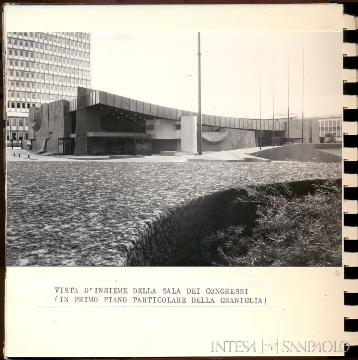 Roma, viale dell'arte 25, edificio 'A' con la sala congressi, [1972-1973] (Tullio Leonori)