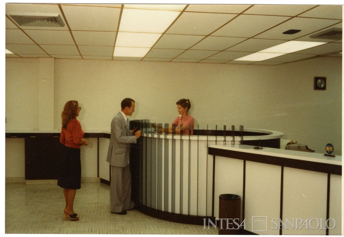 Banco Sudameris Internacional S.A., Panamá: agenzia, 1980 circa (fotografo sconosciuto)