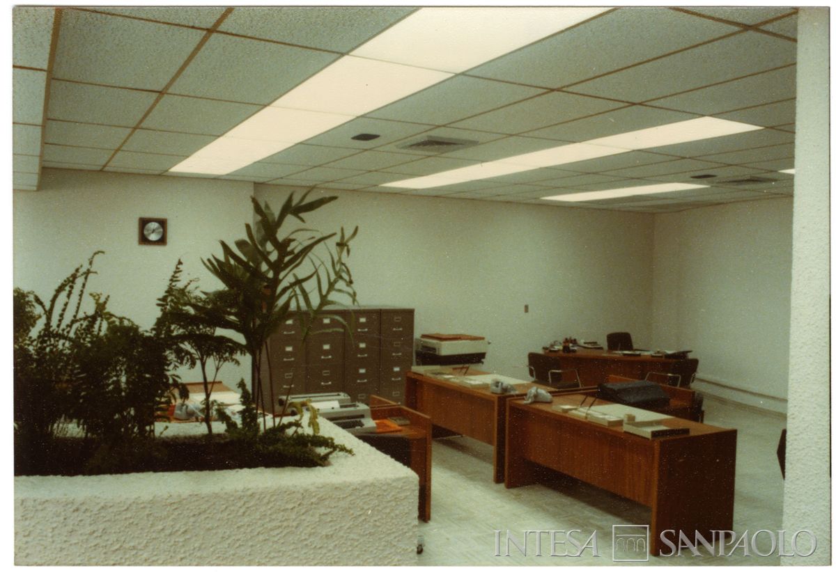 Banco Sudameris Internacional S.A., Panamá: agenzia, 1980 circa (fotografo sconosciuto)