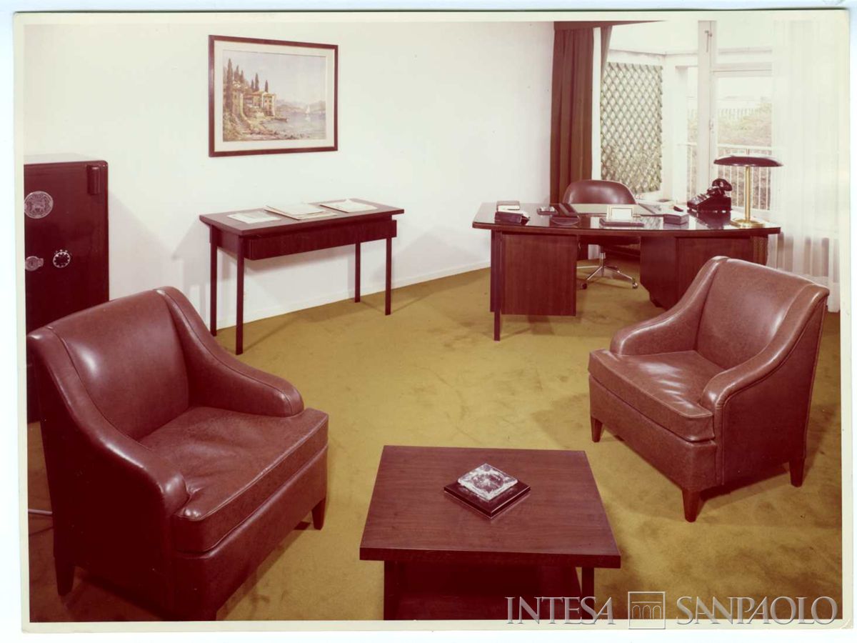 Cariplo, Bruxelles: ufficio di rappresentanza di Square de Meeûs 14, 1963-1968 (foto di Les frères Némerlin)