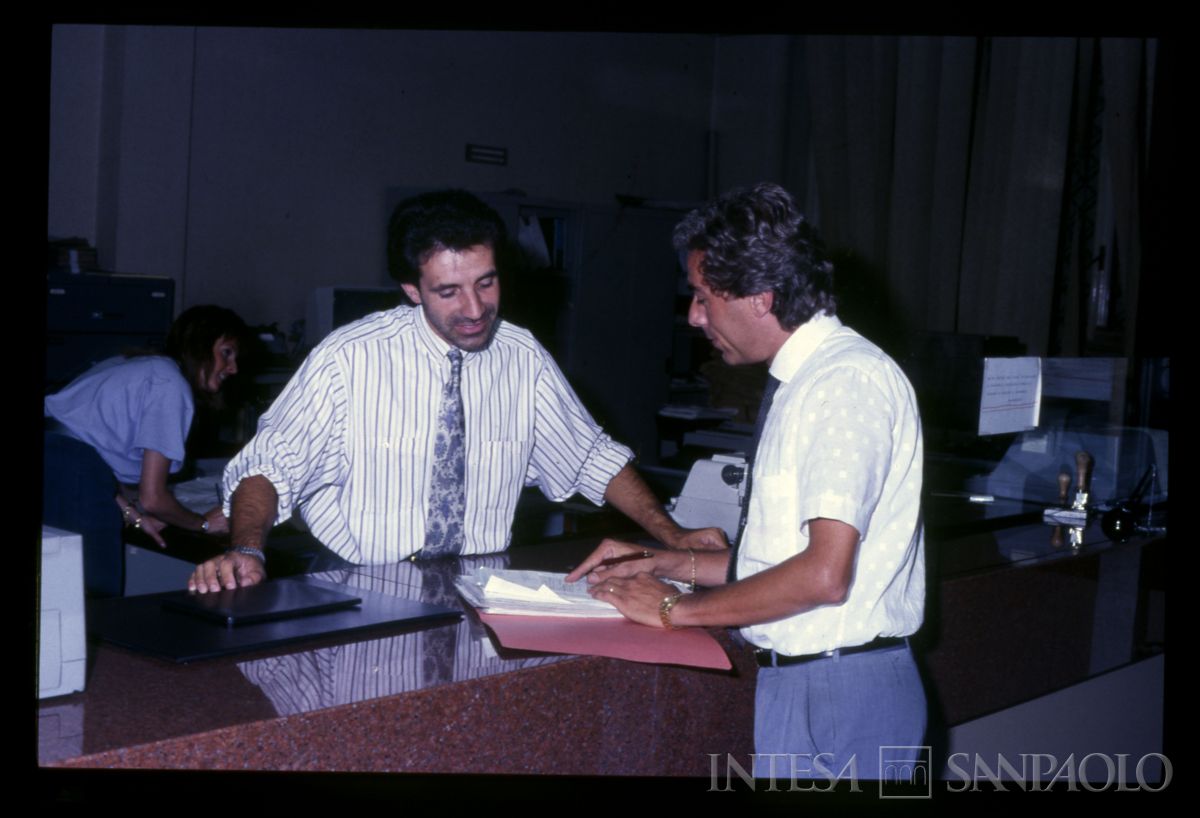 BCI, Cuneo: agenzia di Corso Nizza 5, agosto 1987 (fotografo sconosciuto)