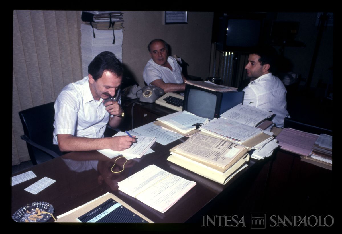 BCI, Cuneo: agenzia di Corso Nizza 5, agosto 1987 (fotografo sconosciuto)