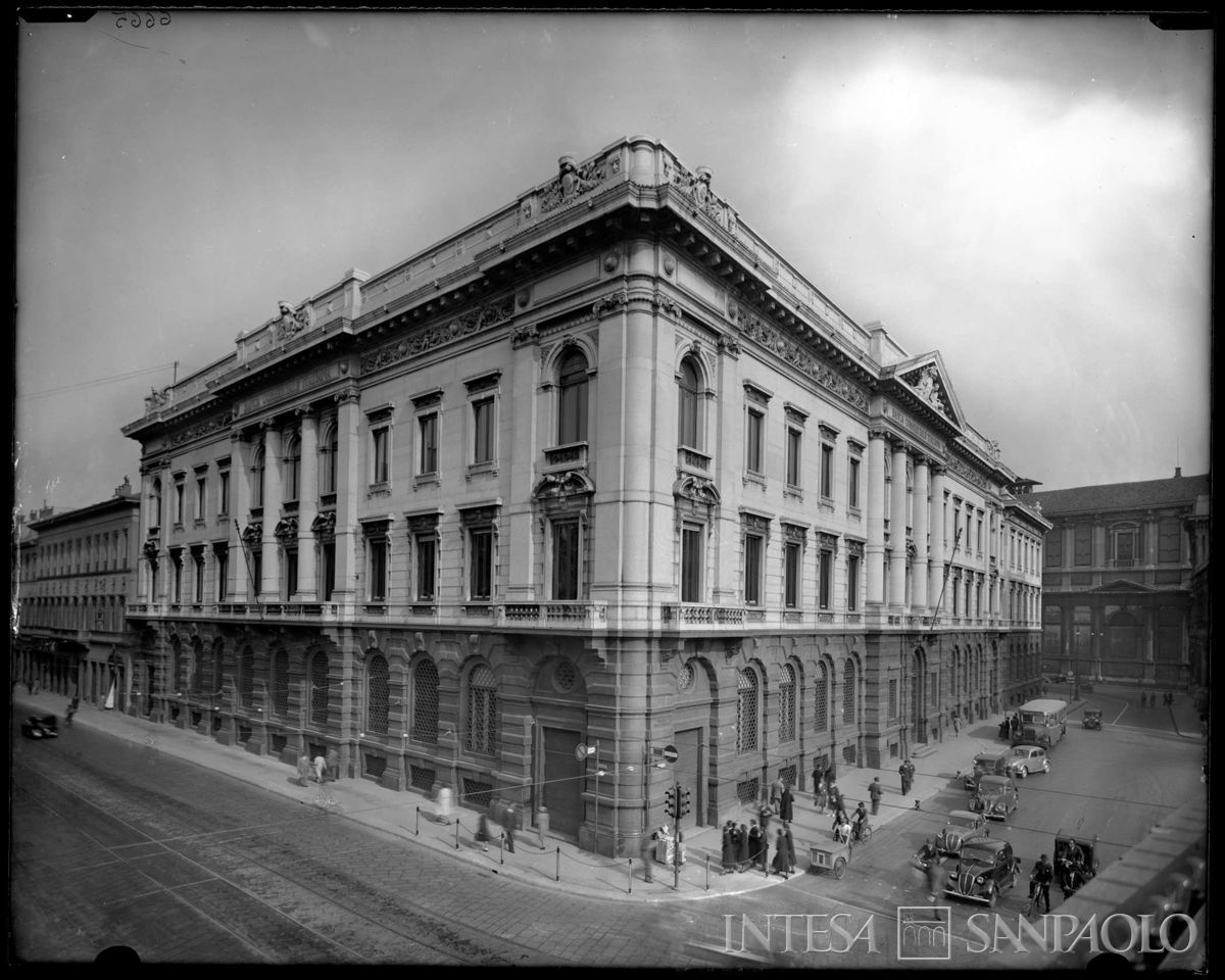 Palazzo di piazza della Scala 6, esterno (lastra), anni 1930 (Antonio Paoletti)