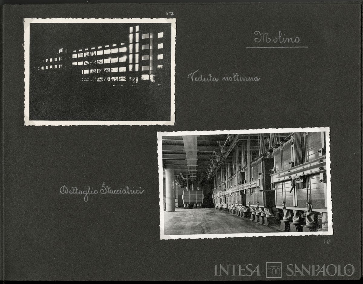Società Anonima Molino Felice Saini, Cressa (Novara), stabilimento, 1937 (fotografo sconosciuto)