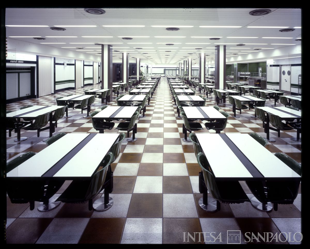 BCI, Milano, Porta Nuova: mensa, 1985 circa (foto di Edoardo Mari)