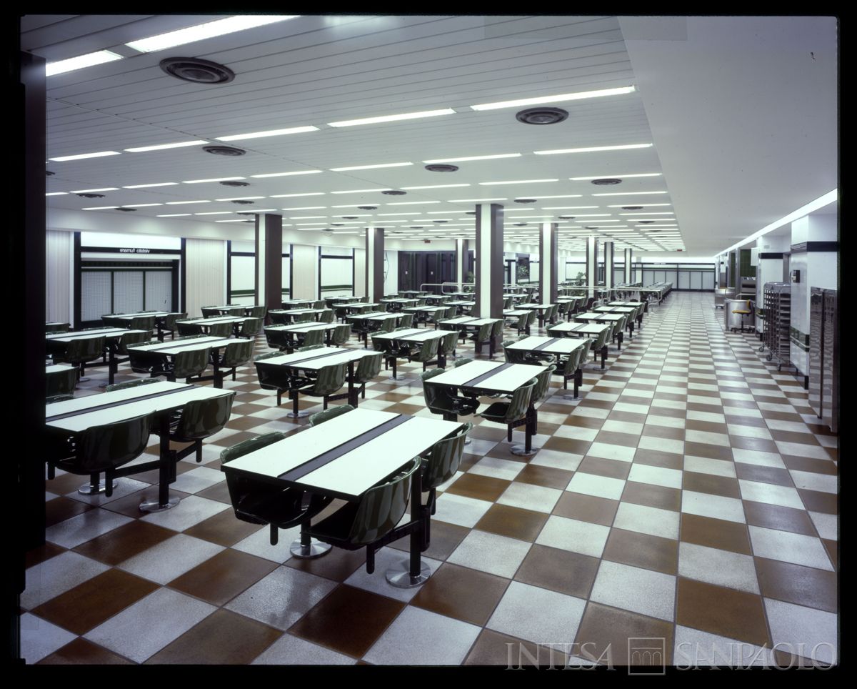 BCI, Milano, Porta Nuova: mensa, 1985 circa (foto di Edoardo Mari)